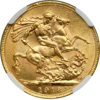 Canada. Sovereign, 1918-C. NGC MS61 - 2