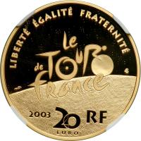 France. 20 Euro, 2003. NGC PF70 - 2