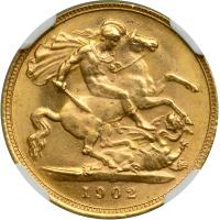 Great Britain. ½ Sovereign, 1902. NGC MS63 - 2