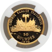 Haiti. 50 Gourdes, 1970. NGC PF65 - 2