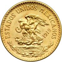 Mexico. 20 Pesos, 1918. AU-UNC - 2