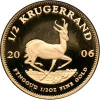 South Africa. ½ Krugerrand, 2006. PF - 2