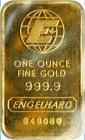 Worldwide. Engelhard One Ounce Fine Gold Bar. UNC