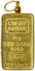 Worldwide. Small Gold Bar, 10 Grams. AU