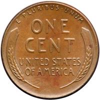 Lincoln Cent. 1959-D The Unique Wheat Ears Reverse!. MS60 - 2