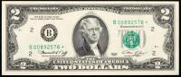 Twelve $2 Small Size Star Notes