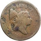 1795 C-6a/b R6 Plain Edge without Pole on Spoiled 1794 S-26 Large Cent G6.