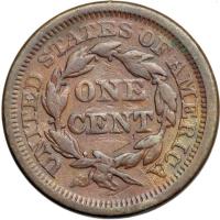 Undated Mature Head Large Cent, the Obverse Heavily Blunted, F12. - 2