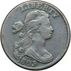 1803 S-243 R2 Stemless Wreath with Doubled Fraction Bar VF25.