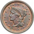 1853 N-25 R1 PCGS graded MS63 Red & Brown.