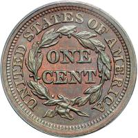 1854 N-3 R1 PCGS graded MS64 Red & Brown. - 2