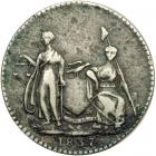 1837 Feuchtwanger 3 cent Hard Times Token Low-117, Rulau HT-262 Rarity-3 VF20.