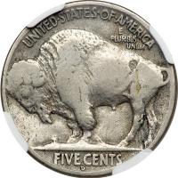 1918/7-D Buffalo Nickel. NGC F12 - 2