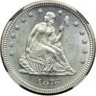 1876-S Liberty Seated Quarter Dollar. NGC MS64