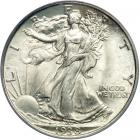 1938 Liberty Walking Half Dollar. PCGS MS66