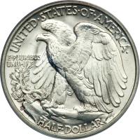 1938-D Liberty Walking Half Dollar. PCGS MS64 - 2