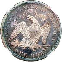 1868 Liberty Seated Dollar. NGC PF68 - 2