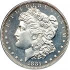 1881 Morgan Dollar. PCGS PF63