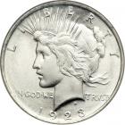 1923 Peace Dollar. NGC MS67