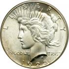 1928 Peace Dollar. PCGS MS65