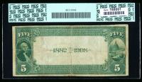 1882, $5 National Bank Note. Custer NB, Broken Bow, NE. PCGS Currency Apparent Fine 15 - 2