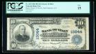 1902, $10 National Bank Note. Bank of Italy NT&SA, San Francisco, CA. PCGS Currency Fine 15