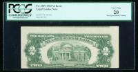 1953, $2 Legal Tender Note. Misaligned Back Printing. PCGS Currency Very Fine 20 - 2