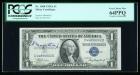 1935-A, $1 Silver Certificate. Courtesy Autograph. PCGS Currency Very Choice New 64PPQ