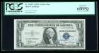 1935-C, $1 Silver Certificate. Star Note, Courtesy Autograph. PCGS Currency Gem New 65PPQ