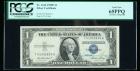 1935-E, $1 Silver Certificate. Courtesty Autograph. PCGS Currency Gem New 65PPQ