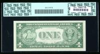 1935-G, $1 Silver Certificate. Star Note, Courtesy Autographs. PCGS Currency Very Choice New 64PPQ - 2