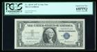 1957, $1 Silver Certificate. Star Note, Courtesy Autograph. PCGS Currency Superb Gem New 68PPQ