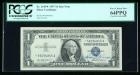 1957, $1 Silver Certificate. Star Note, Courtesy Autograph. PCGS Currency Very Choice New 64PPQ