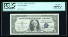 1957-B, $1 Silver Certificate. Star Note, Courtesy Autographs. PCGS Currency Gem New 65PPQ