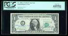 1963, $1 Federal Reserve Note. Star Note, Courtesy Autographs. PCGS Currency Gem New 65PPQ