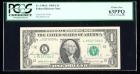 1969-A, $1 Federal Reserve Note. Courtesy Autographs. PCGS Currency Choice New 63PPQ