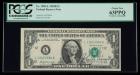 1969-B, $1 Federal Reserve Note. Courtesy Autograph. PCGS Currency Choice New 63PPQ