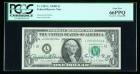 1969-D, $1 Federal Reserve Note. Courtesy Autographs. PCGS Currency Gem New 66PPQ