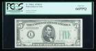 1934-D, $5 Federal Reserve Note. PCGS Currency Gem New 66PPQ