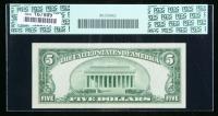 1934-D, $5 Federal Reserve Note. PCGS Currency Gem New 66PPQ - 2