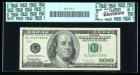 1996, $100 Federal Reserve Note. Misaligned Back Printing. PCGS Currency Very Fine 30PPQ