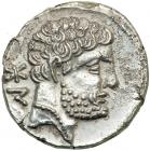 Hispania. Bolscan, Osca, c. 150-100 BC. AR Denarius (3.96 g). EF