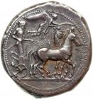 Sicily, Syracuse, c. 485-483 BC. AR Tetradrachm (16.97 g). EF