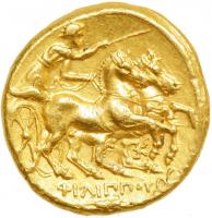 Kingdom of Macedon. Philip II, 359-336 BC. Gold Stater (8.58 g). EF - 2