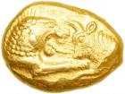 Kings of Lydia. Kroisos, c. 561-546 BC. Gold Stater (Light Series; 8.01 g). MS