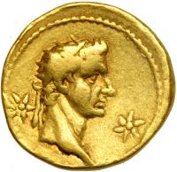 Caligula, AD 37-41. Gold Aureus (7.60 g) minted at Lugdunum, AD 37-38. F-VF - 2