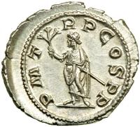 Gordian I, AD 238. AR Denarius minted at Rome, March-April AD 238 (only 21 days!). MS - 2