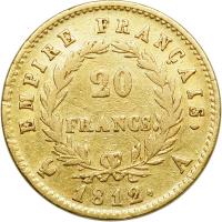 France. 20 Francs, 1812-A. VF - 2