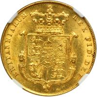 Great Britain. Sovereign, 1825. NGC UNC - 2