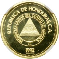 Honduras. 500 Lempiras, 1992. NGC PF69 - 2